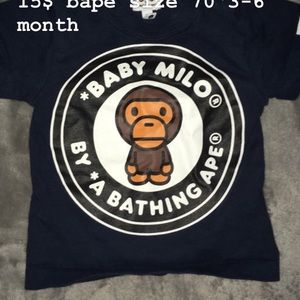 Infant bape T-shirt